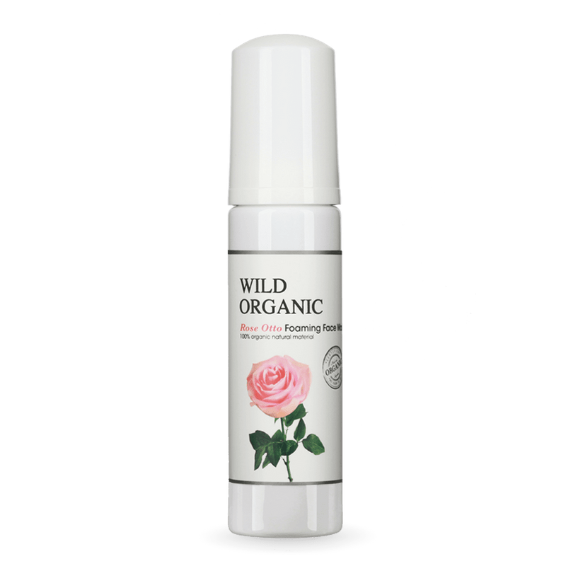 有機奧圖玫瑰保濕潔面泡泡 - Rose Otto Foaming Face Wash - Wild Organic